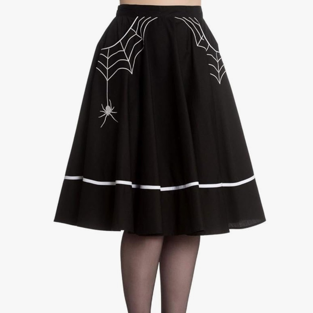 Hell Bunny Spiderweb Skirt